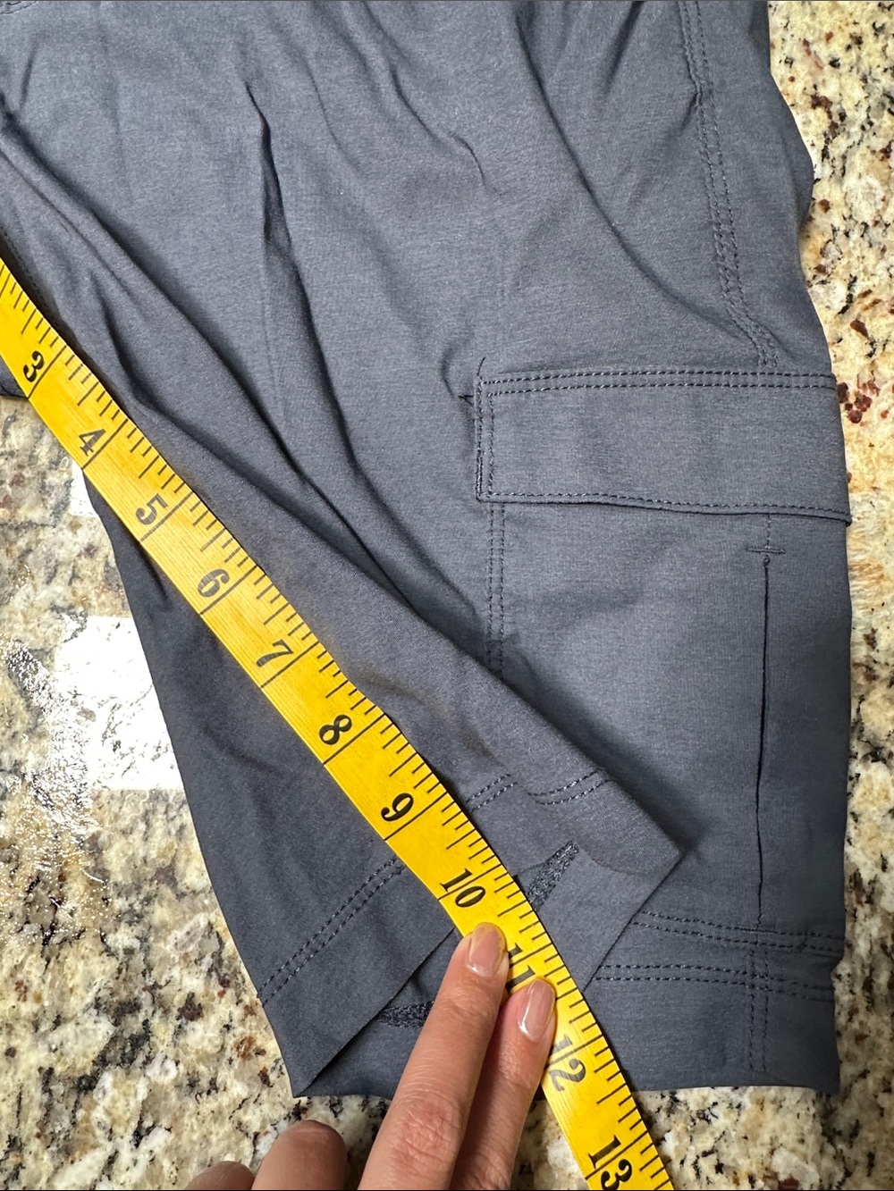 Duluth Trading Co Dry On The Fly Ink Charcoal Navy Cargo Shorts Women’s 2 - Picture 5 of 7